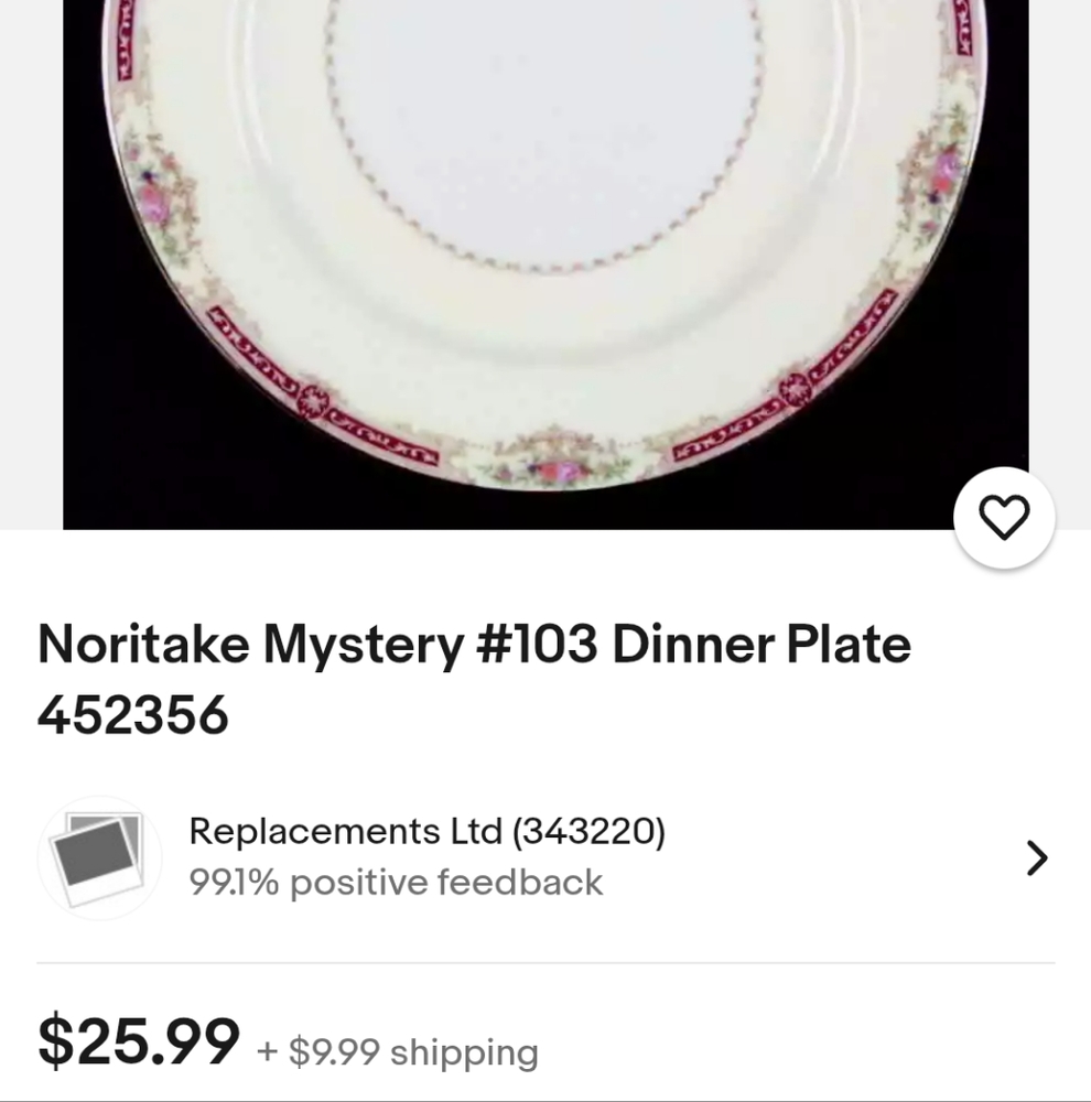 Elegant Floral Dinnerware Set - Cream and Gold - Picture 6 of 7